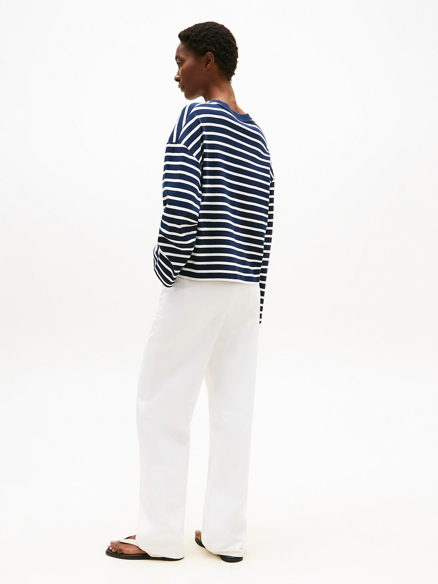 TOMMY HILFIGER<br>Camiseta listrada de manga comprida