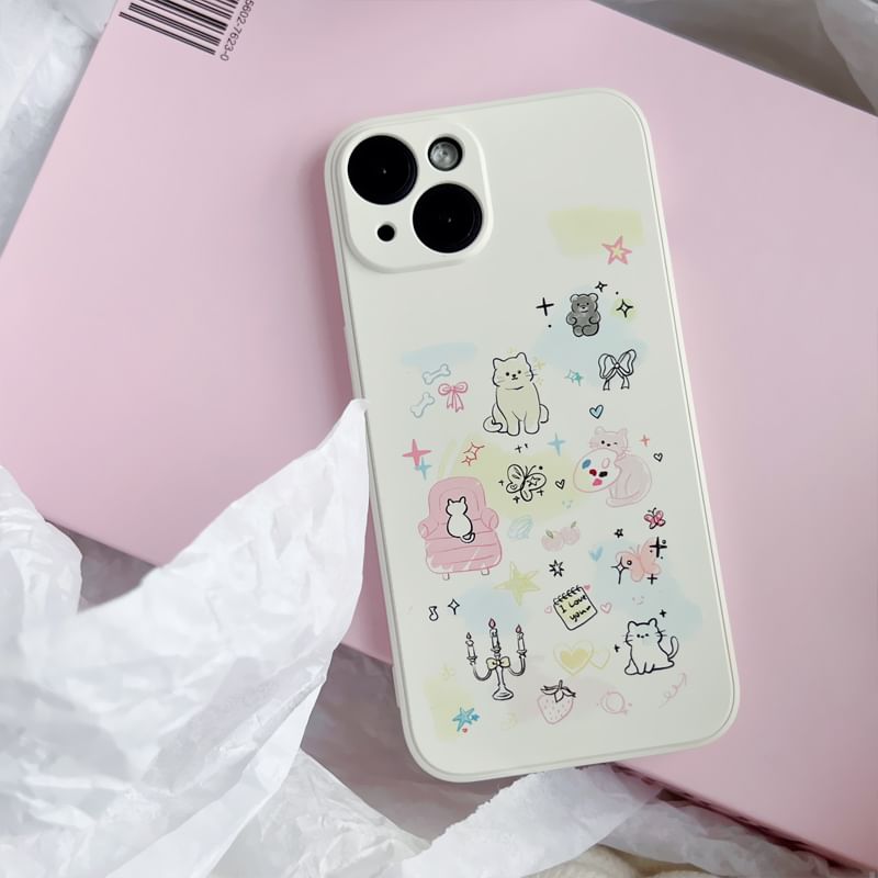 Hunerizie - Cat-telefoonhoesje - iPhone 15 Pro Max / 15 Pro / 15 Plus / 15 / 14 Pro Max / 14 Pro / 14 Plus / 14 / 13 Pro Max / 13 Pro / 13 / 13 mini / 12 Pro Max / 12 Pro / 12 / 12 mini / 11 Pro Max / 11 Pro / 11