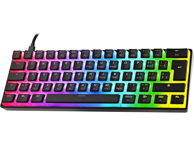 DELTACO GAM-075V2-CH Mechanische-Tastatur, RGB-Beleuchtung, Hot-Swap-Schalter