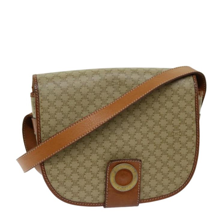 Celine Vintage Celine Crossbody Bag Beige