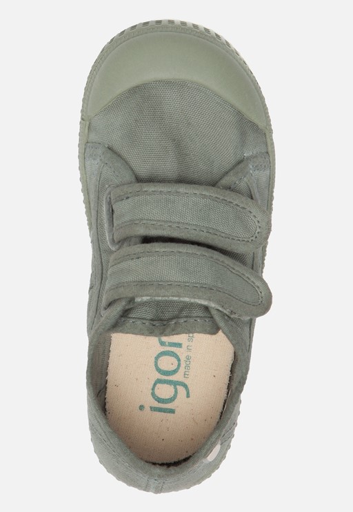 Igor Sneakers groen Canvas