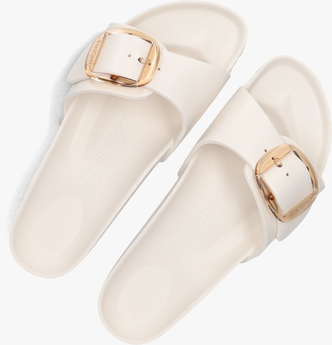 witte birkenstock slippers madrid big buckle eva