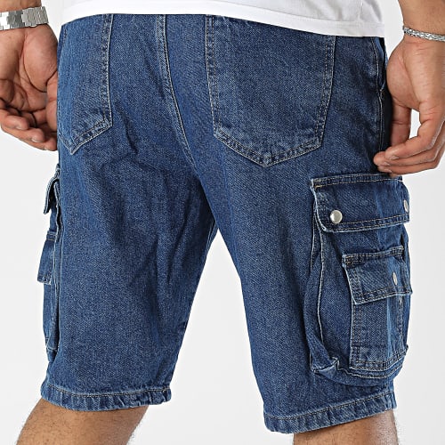 Short Cargo Jean Bleu Denim