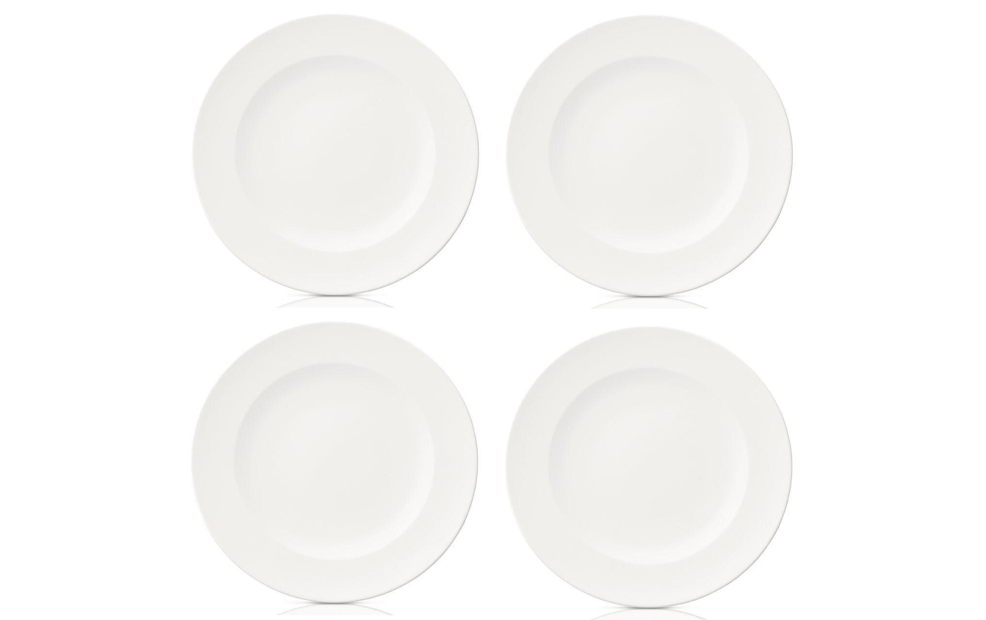 Speise-Service For Me 8-teilig Weiss<br>Teller-Set aus Porzellan