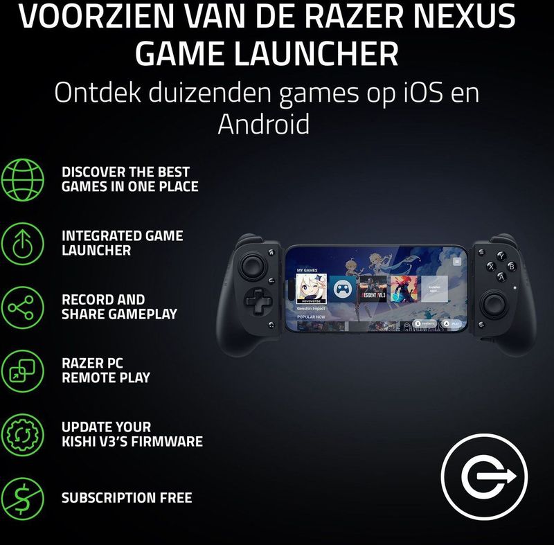 Gamecontroller - Voor iPhone en Android - Telecopische Brug - Analoge Sticks