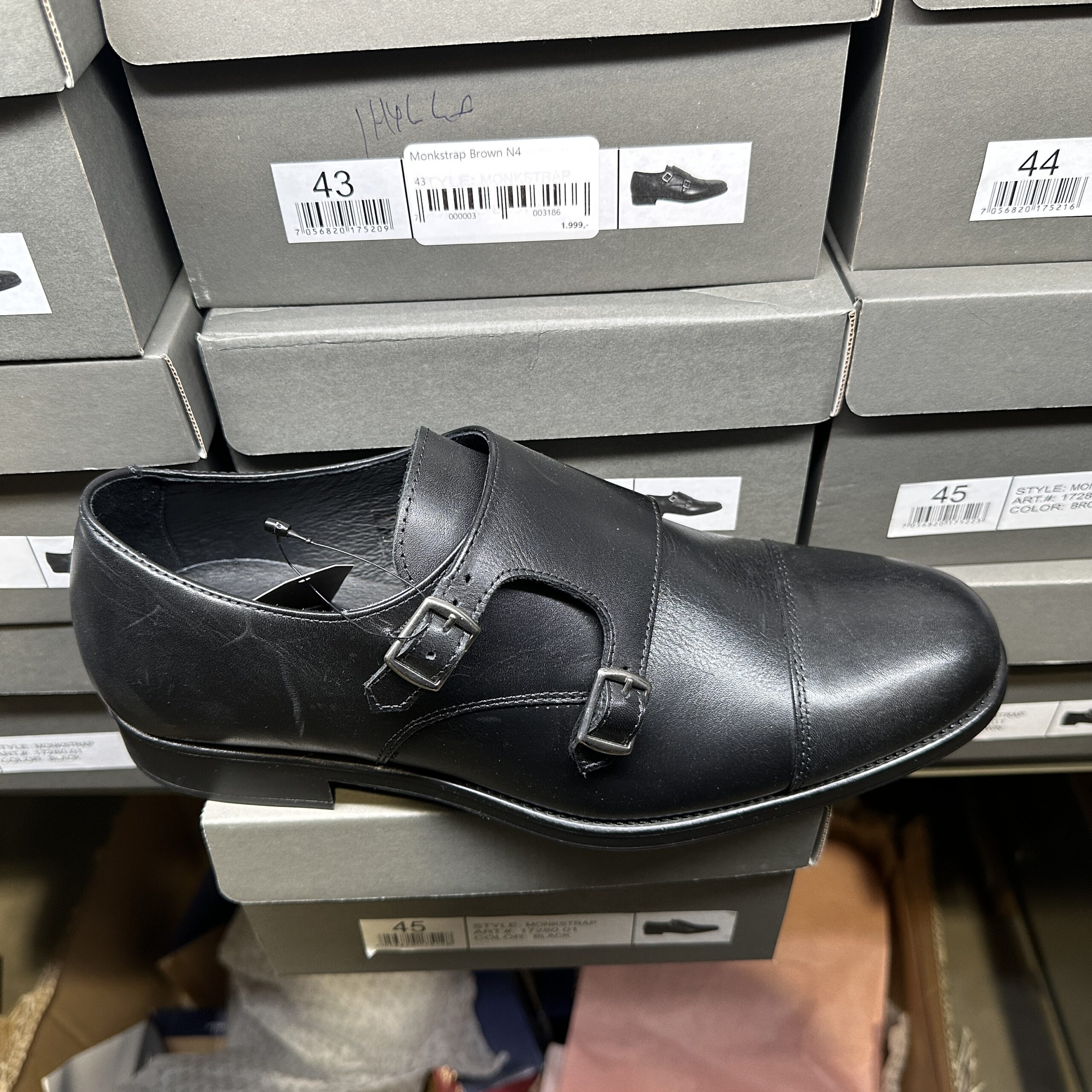 Gregers - Monkstrap Black