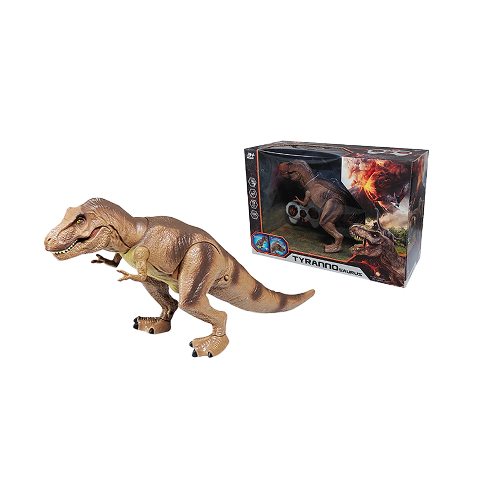 (42x15cm) Ferngesteuertes 2.4GHz RC Spielzeug Dinosaurier mit Sound Effekt inkl. Fernsteuerung (Batteriebetrieben) - Tyrannosaurus