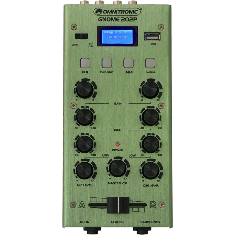 Omnitronic Gnome-202P Mini Mixer groen