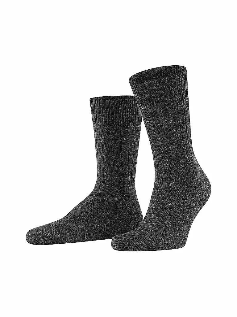 FALKE Herren Socken Teppich im Schuh antrachite mel. grau