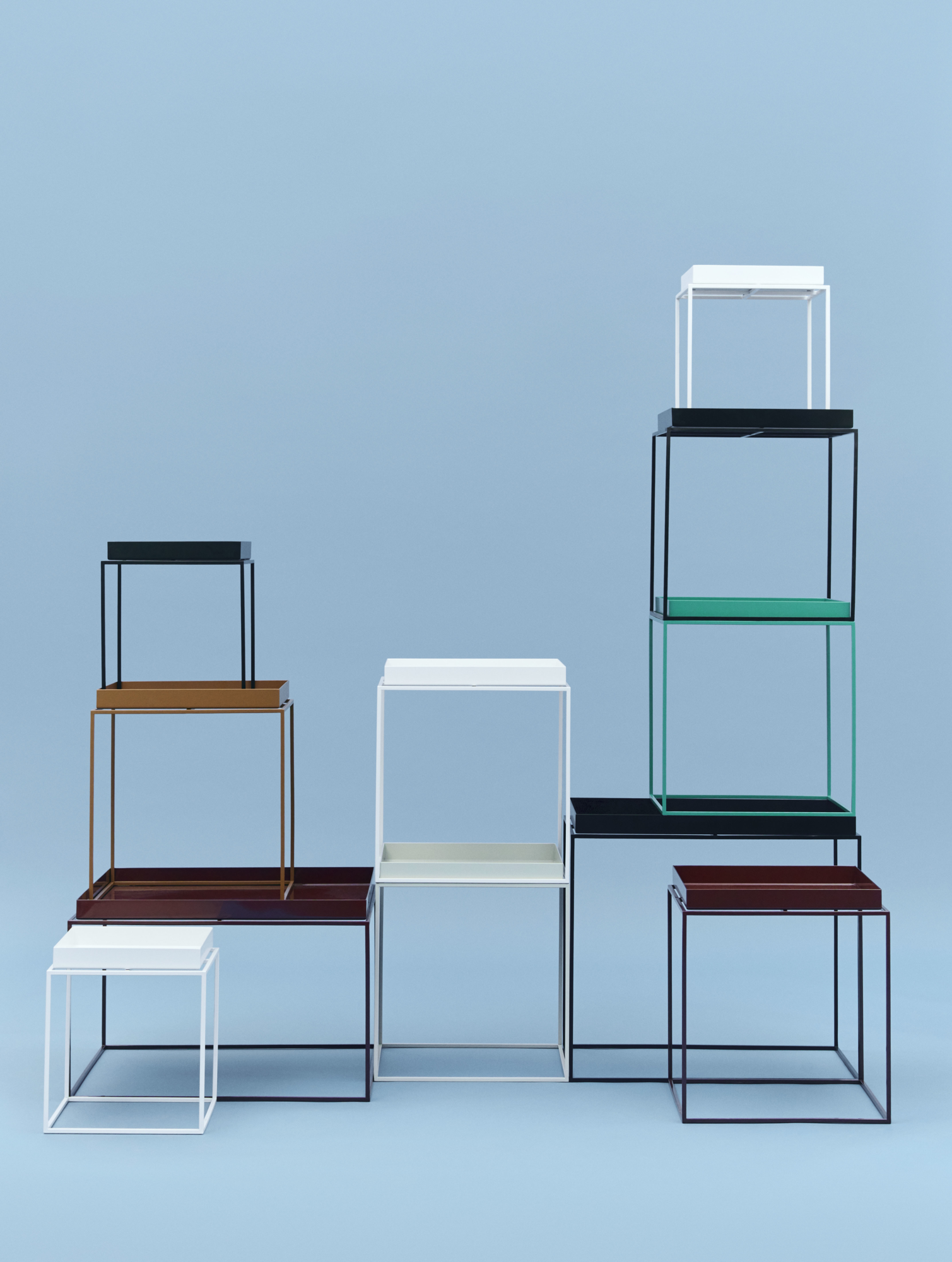 Salontafel Tray 60x60 zwart