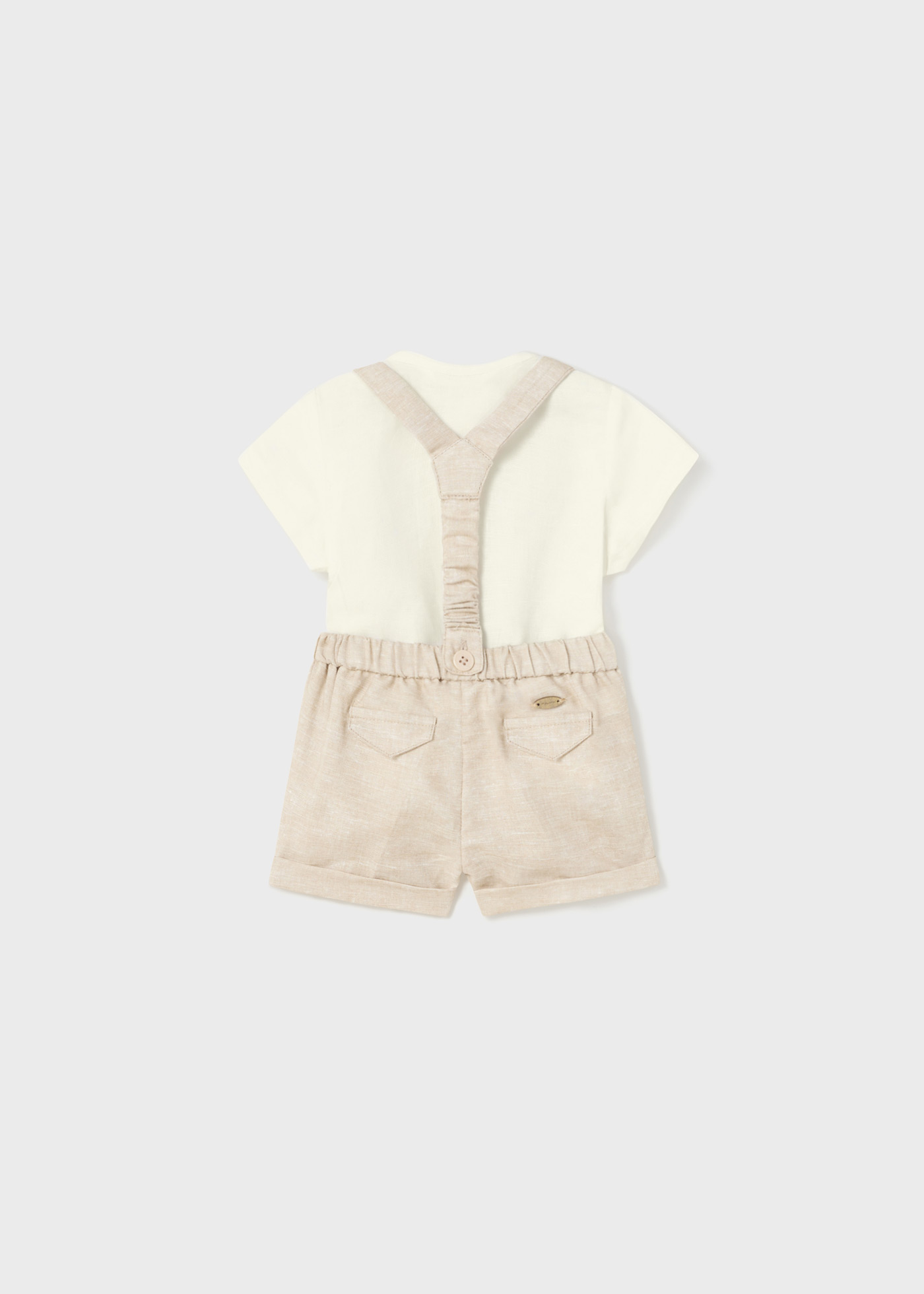 Conjunto de linho de 2 peças para recém-nascido