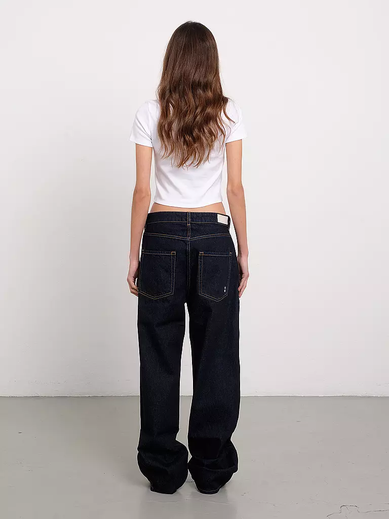 ICON DENIM Jeans Flared Fit dunkelblau