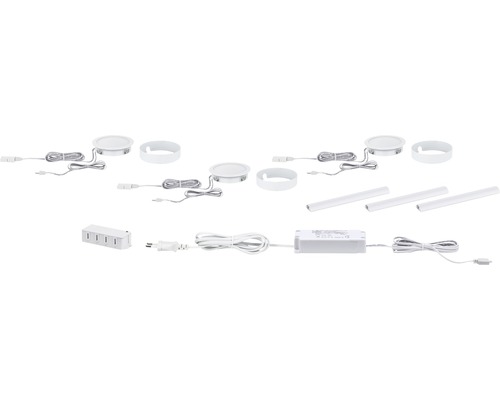 Paulmann Meubelverlichting Starterset Tunable White 3x85 lm 2700-6500K Spot Disc Wit 12V 3 Stuks
