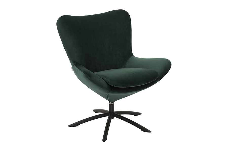 Havana hvilestol Tekstil Mirage 2991 Green Sort tubesokkel