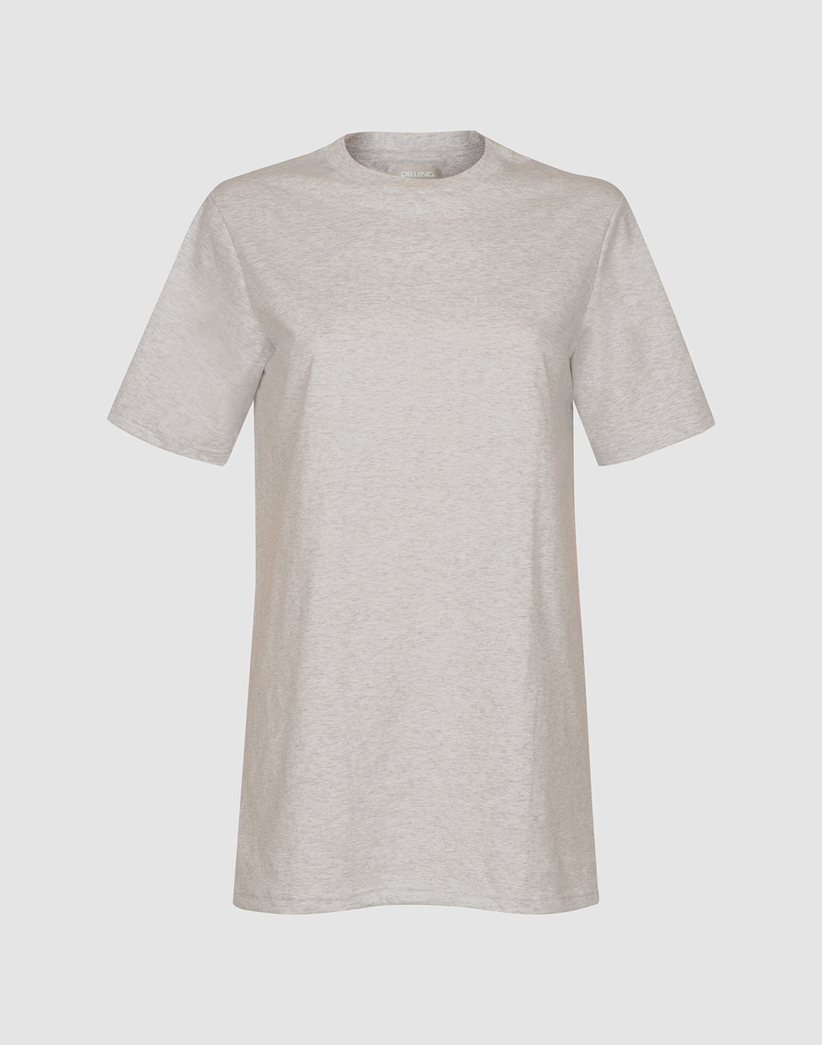 T-shirt van katoen voor dames in Lichtgrijs
