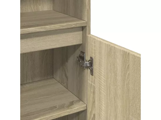 Armoire salle de bain chêne sonoma 30x30x190 cm
