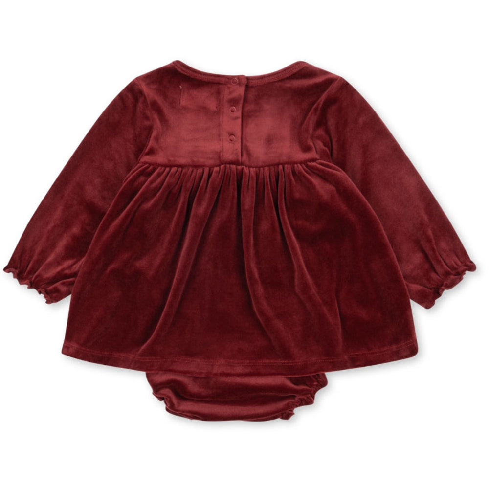 Køb Konges Sløjd Red Dahlia Jingle Romper Kjole Grs