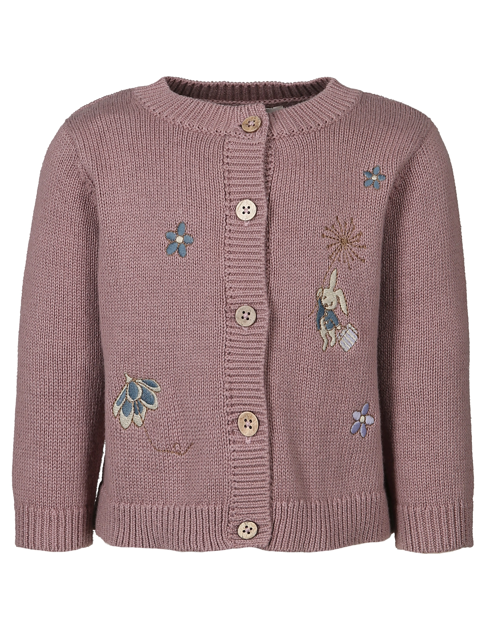 Strickjacke ELLA BABY FLOWERS in lavender rose