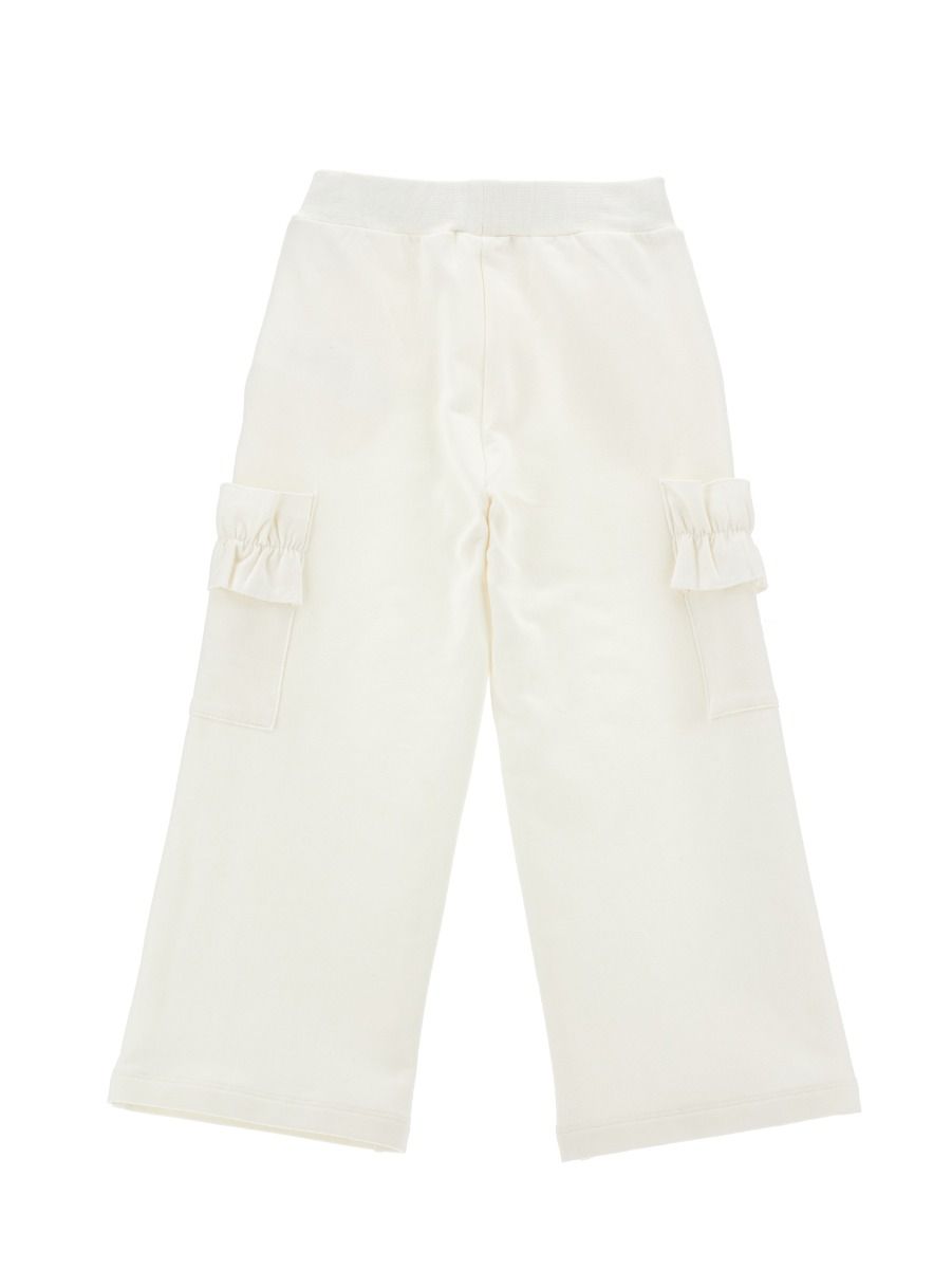 Monnalisa Fleece Trousers With Ruffles