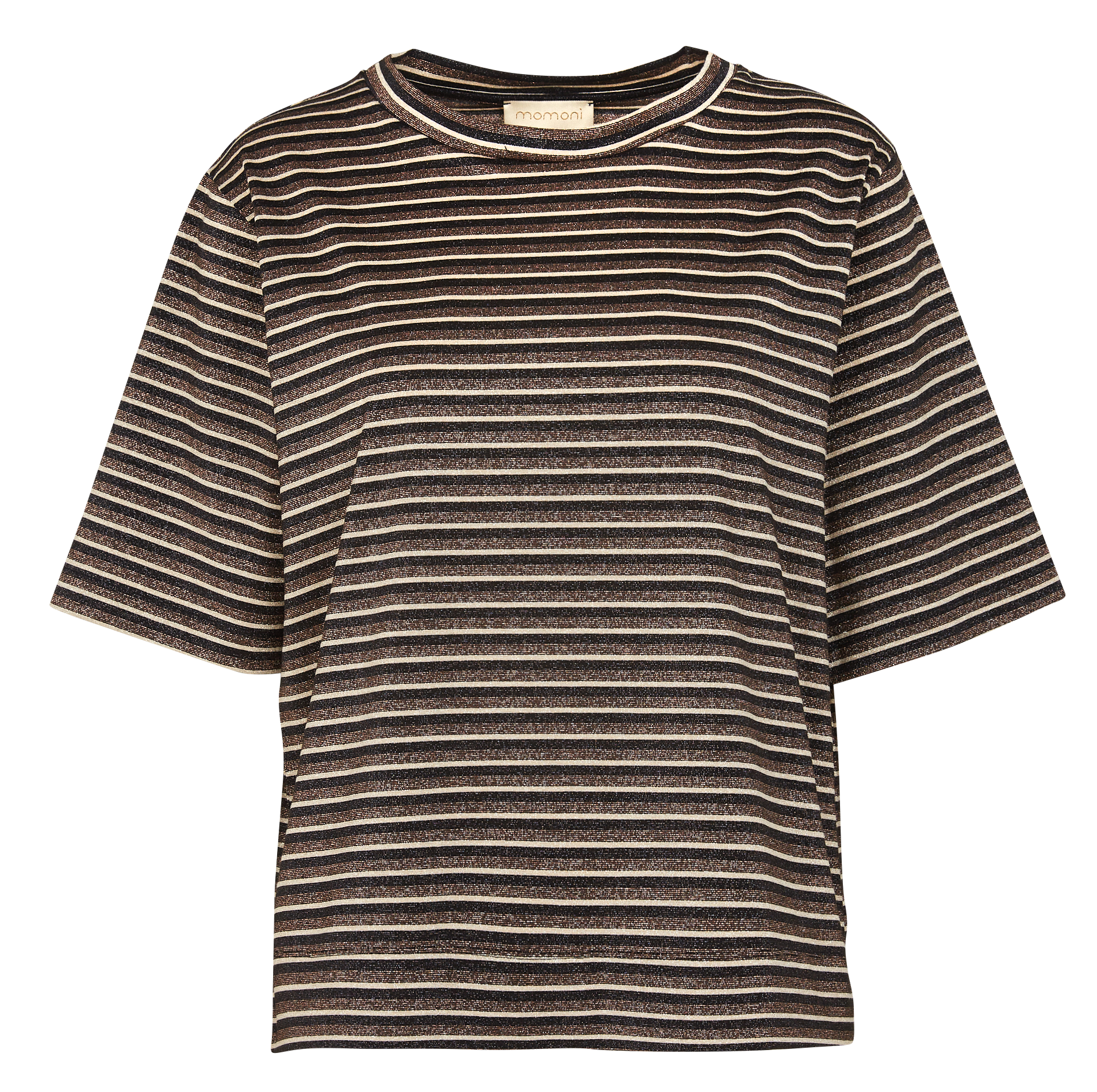 IORA - Tee-shirt col rond pailleté | Rayé