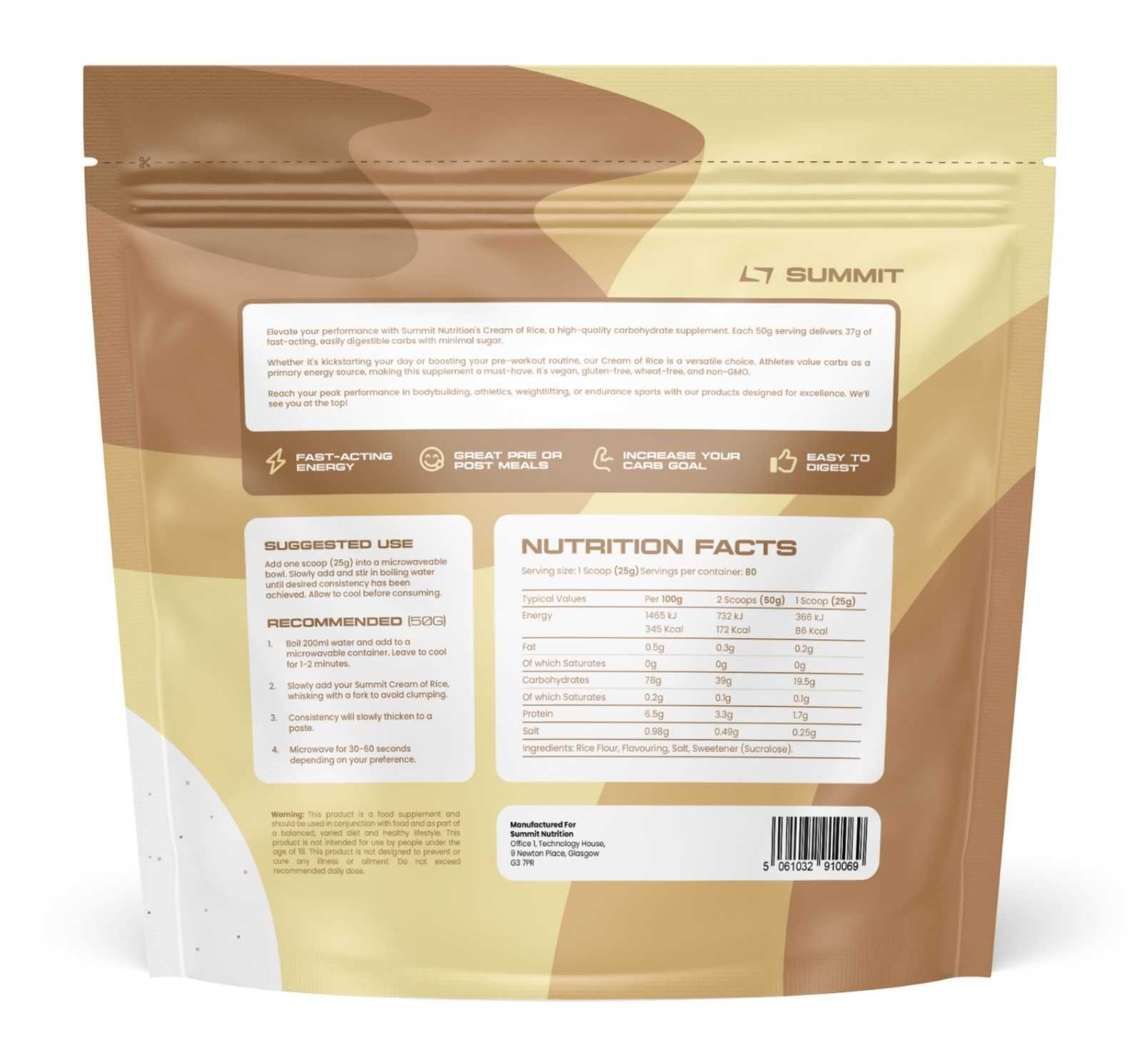Creme de arroz SUMMIT 2kg