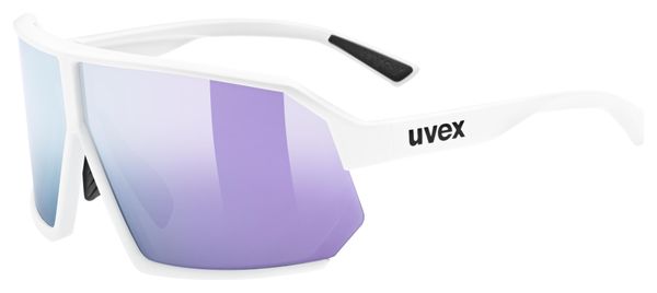 Lunettes Uvex Sportstyle 237 Blanc/Verres Miroir Violet