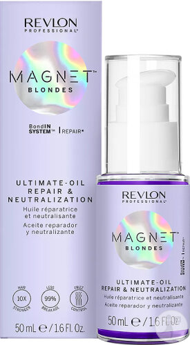 Revlon Professional Magnet Blondes Huile Réparatrice Et Neutralisante Flacon-Pompe 50ml