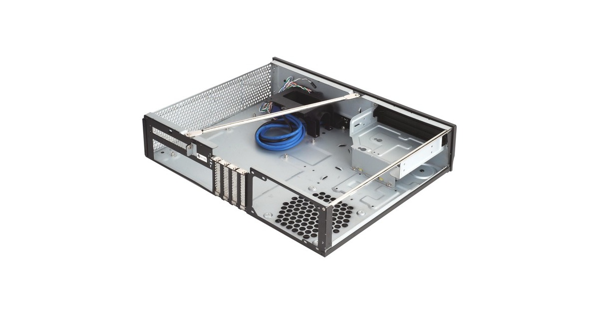 SilverStoneML04B HTPC behuizing  (Zwart | 2x USB-A)