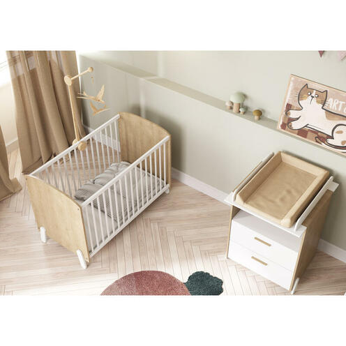 Lit bébé 60x120cm NAILI - CBA Meubles