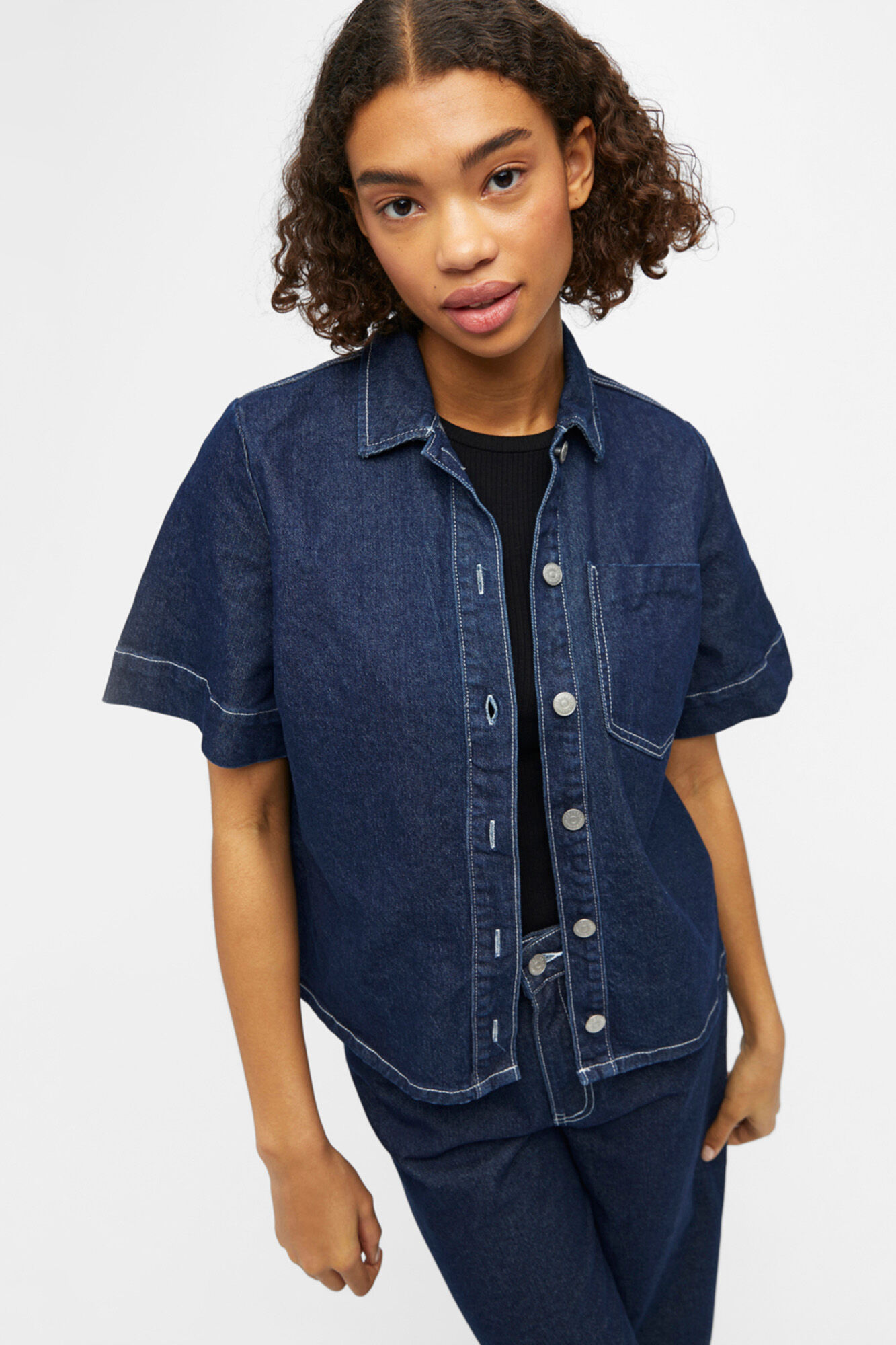 Camisa jeans - Azul