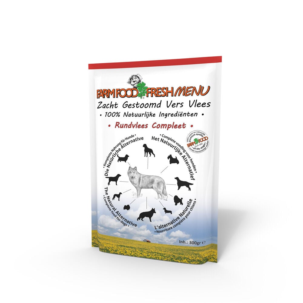 Farm Food Fresh Menu  - Hondenvoer - 300 Gram - rund