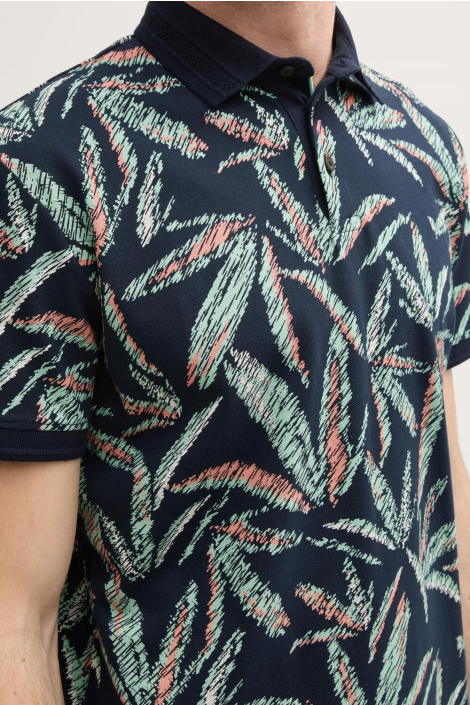 Tom Tailor blauwe heren polo
