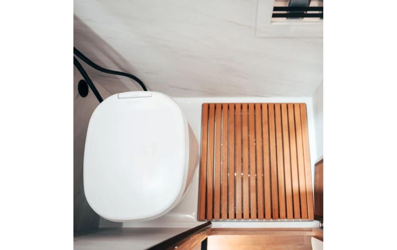 Toilette C1 mit Rund-Sockel Weiss<br>Campingtoilette