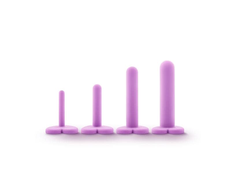 Sexual Wellness Silikon Vaginal Dilator Set Lila Hypoallergene Dilatoren mit vier verschiedenen Grössen