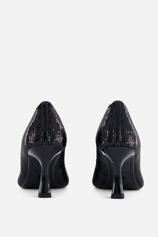 Tamaris Pumps zwart Textiel