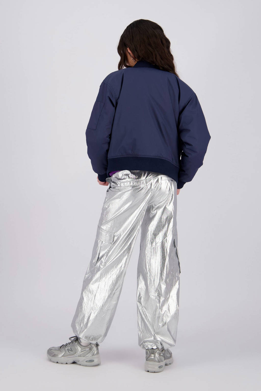 Raizzed regular casual broek zilver