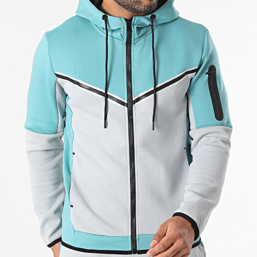 Ensemble De Survetement Bleu Clair Gris