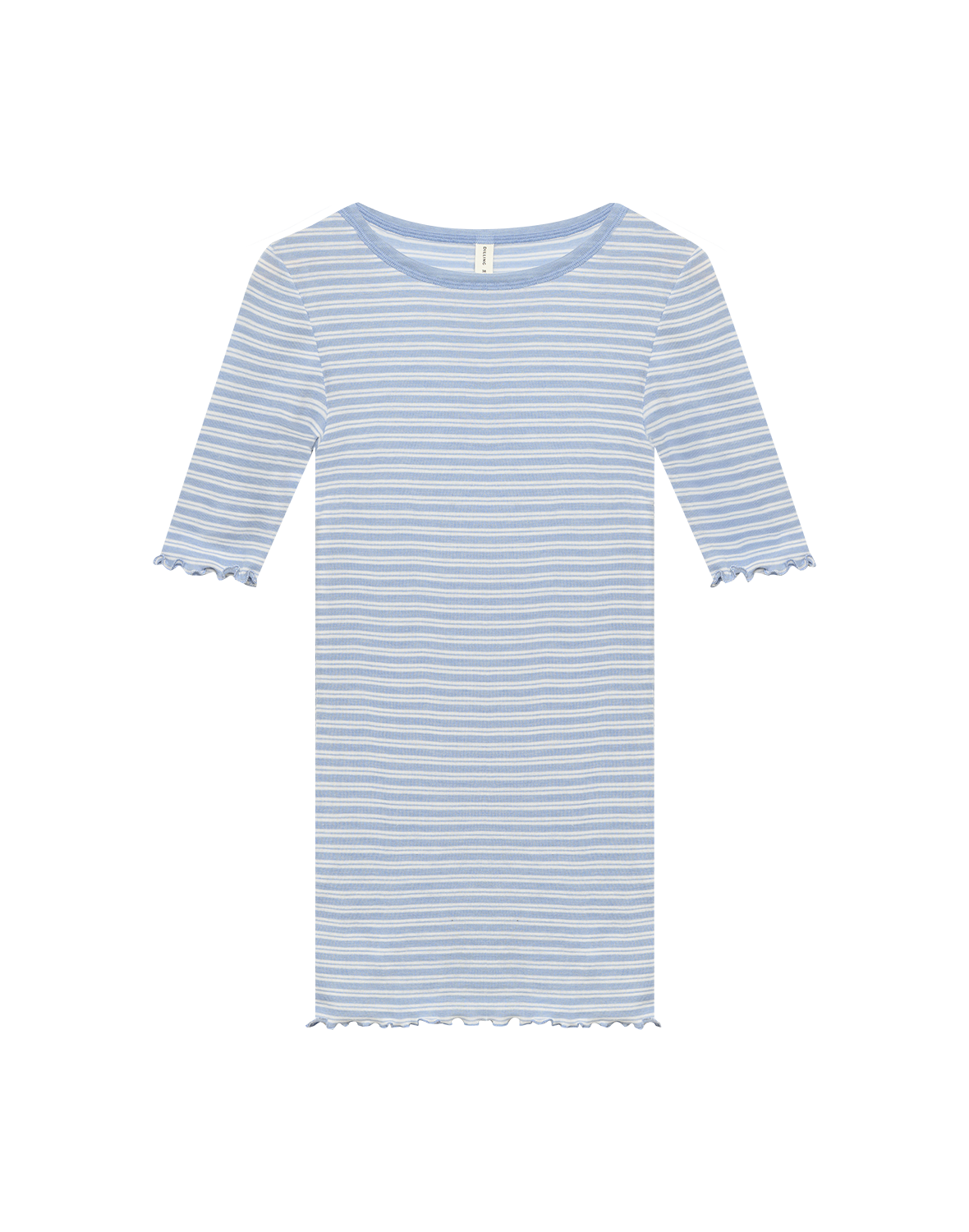 T-shirt met ruches van merinowol/zijde voor dames