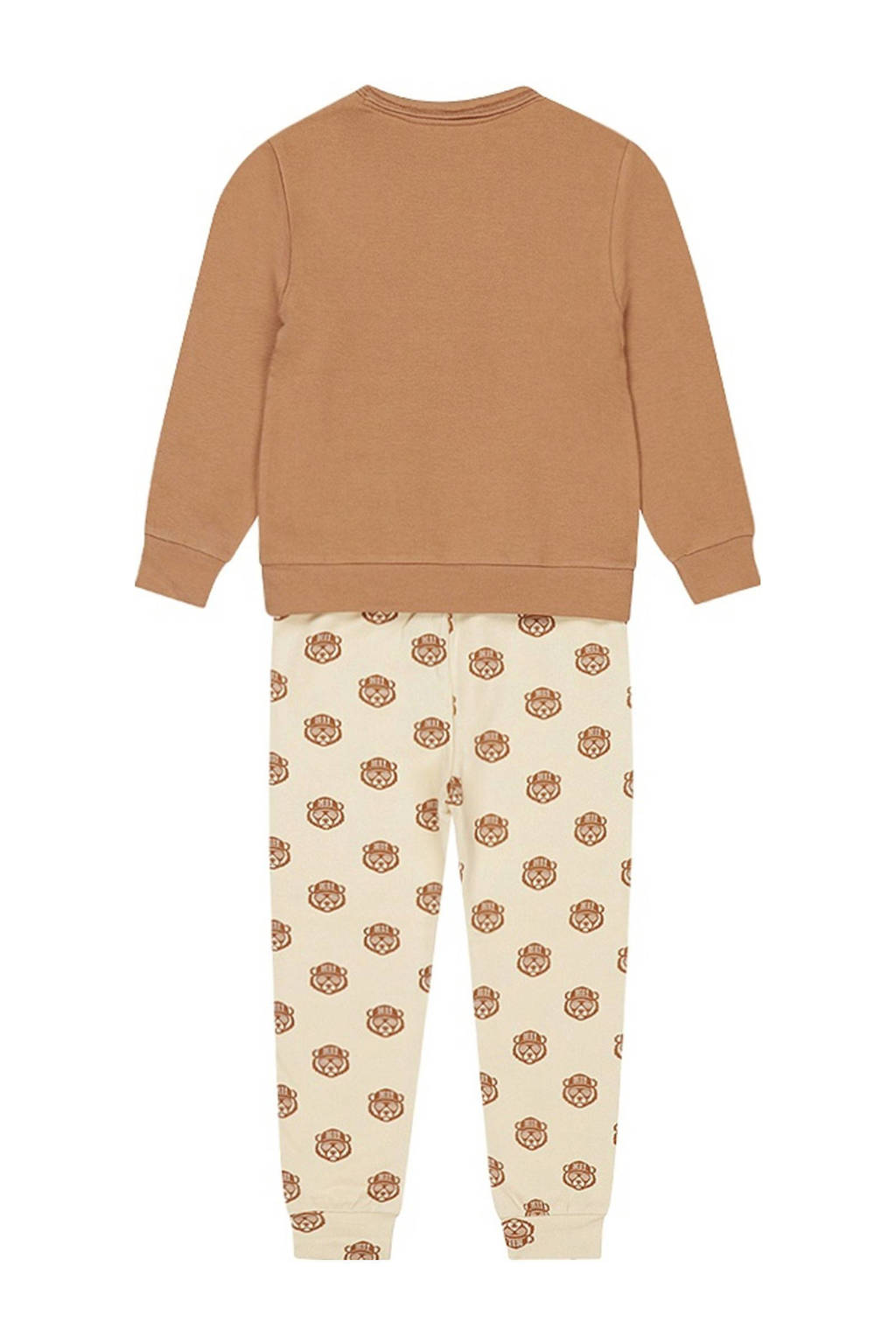 Dirkje pyjama beige/bruin