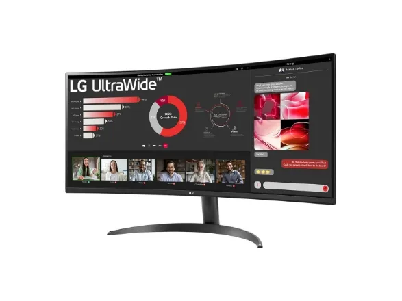 LG UltraWide 34WR50QK-B - LED-skærm - kurvet - 34
