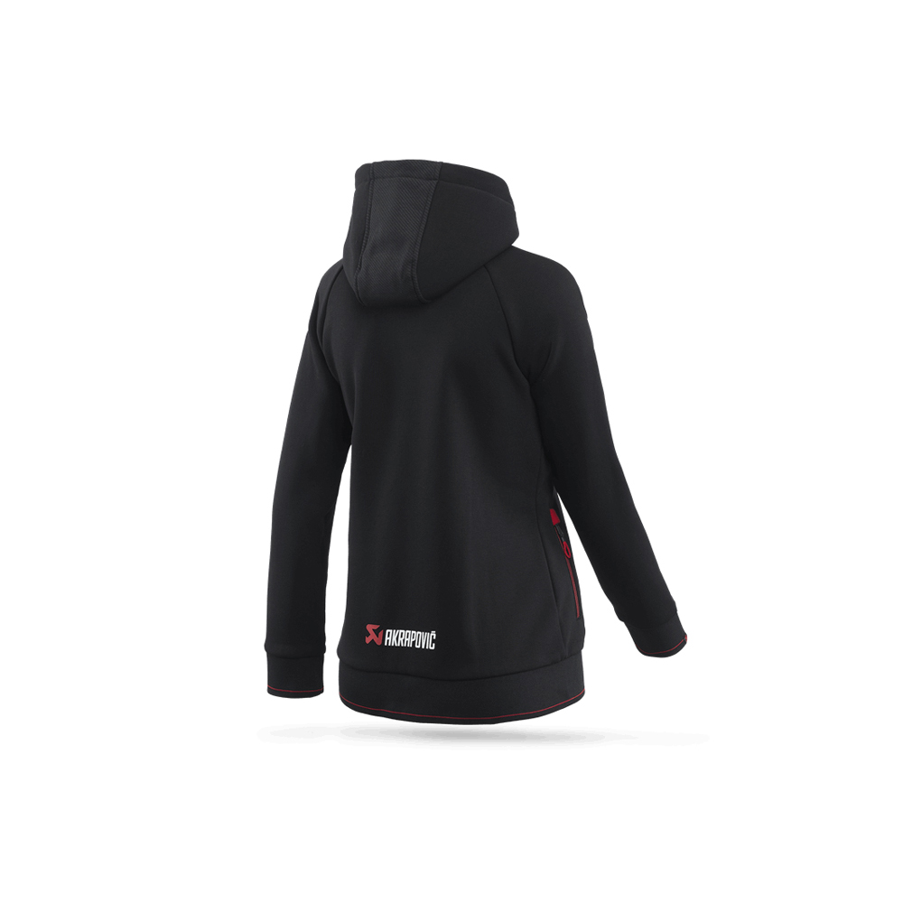 Akrapovic - Veste zippée à capuche femme Noir