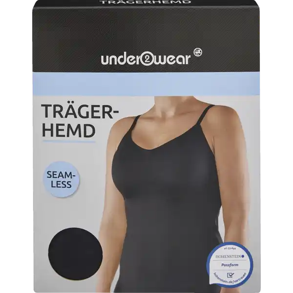 Lasercut Trägerhemd schwarz Gr. L