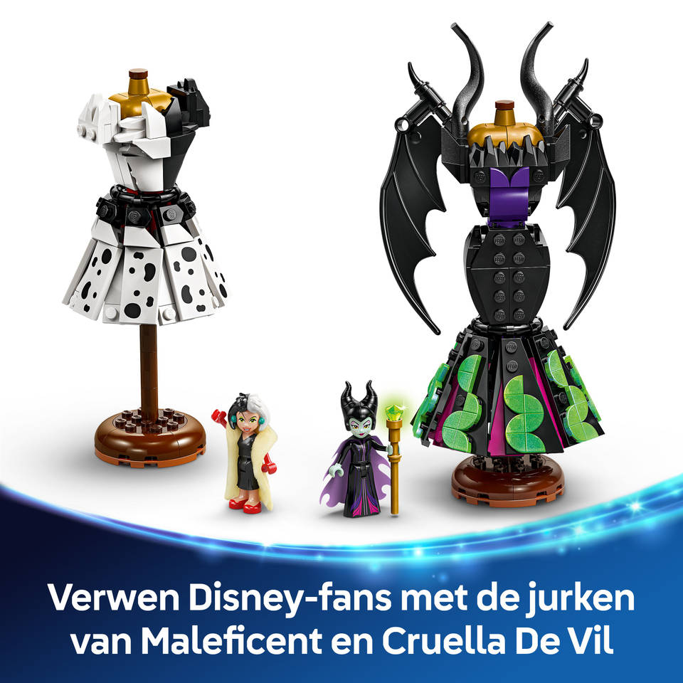 LEGO Disney de jurken van Malificent en Cruella de Vil 43262