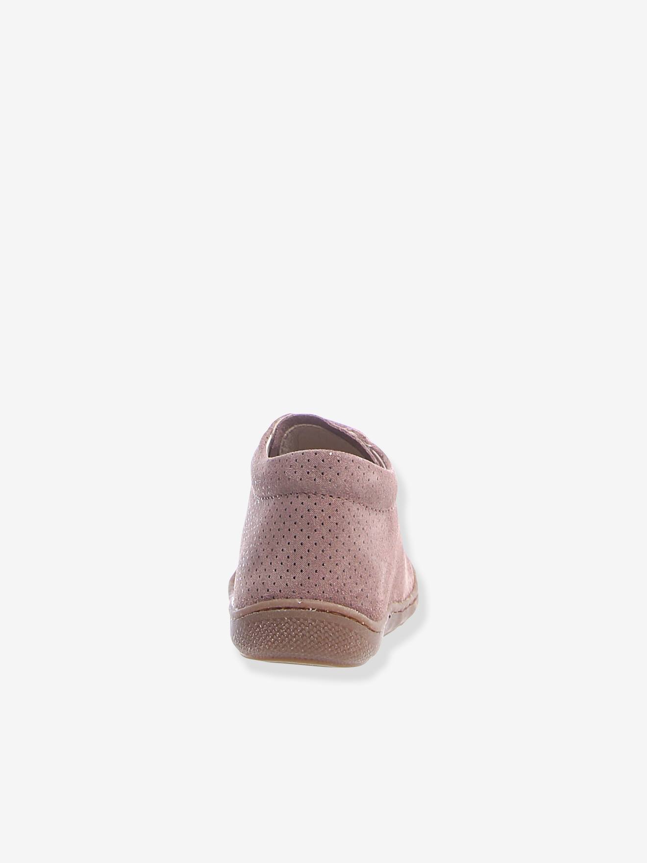 Sapatinhos para Bebê Cocoon Fantaisie NATURINO® Primeiros Passos Estampa Rosa Claro