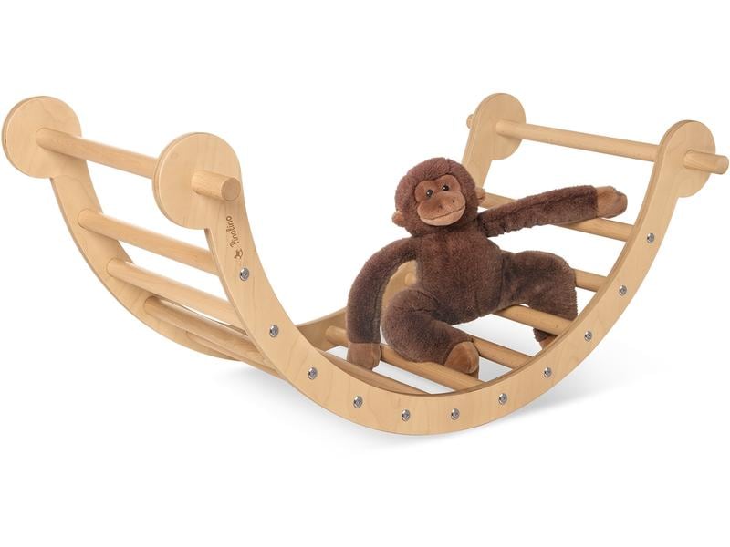 Pinolino Kletterbogen und Wippe Kari Massive Kletterwippe