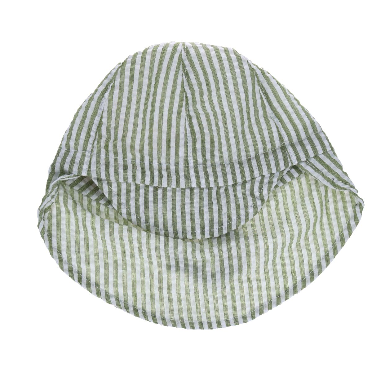 Casquette bébé à rayures kaki