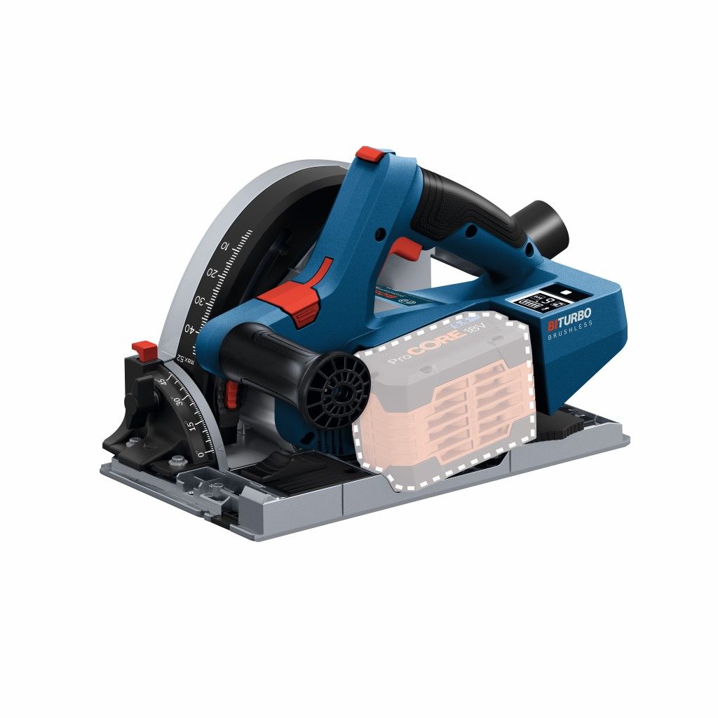 Bosch GKT 18V-52 GC Accu invalcirkelzaag body in L-Boxx - 0615990M0A