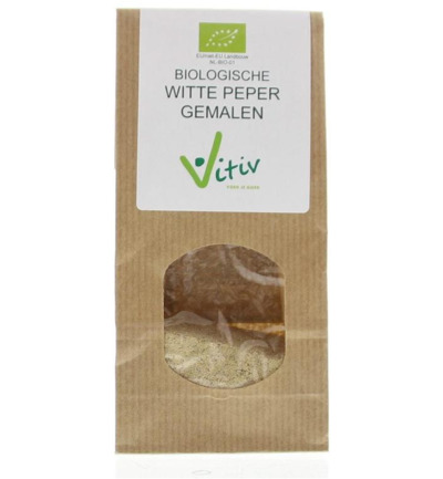 Vitiv Peper Wit Gemalen Bio (40 gr)