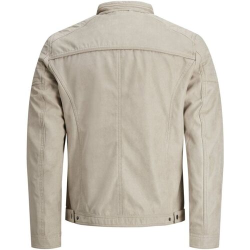 Jack & Jones - 12147218 JJEROCKY JACKET NOOS STRING FAKE SUEDE Beige
