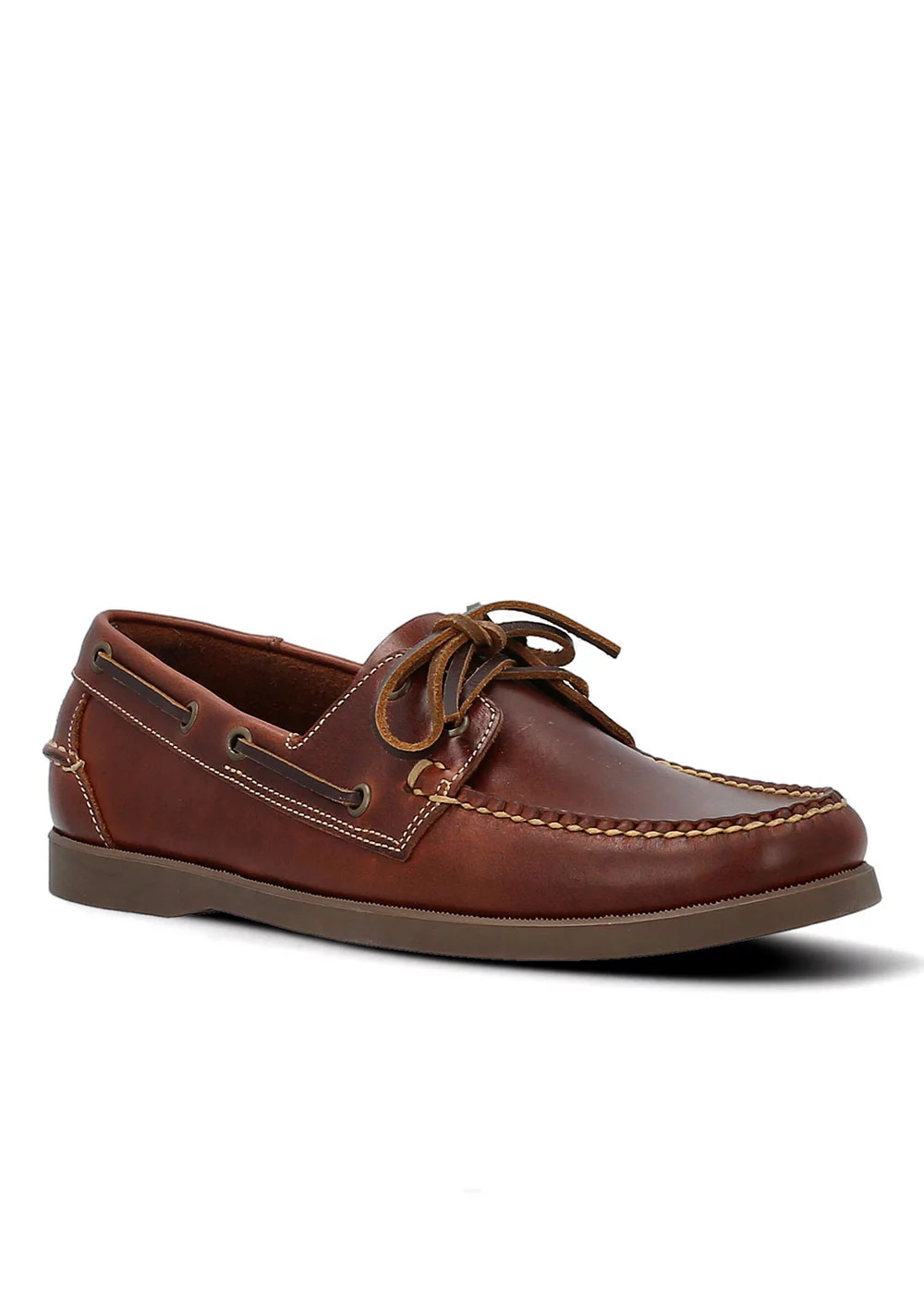 BOAT SHOE 2 CUIR MARRON